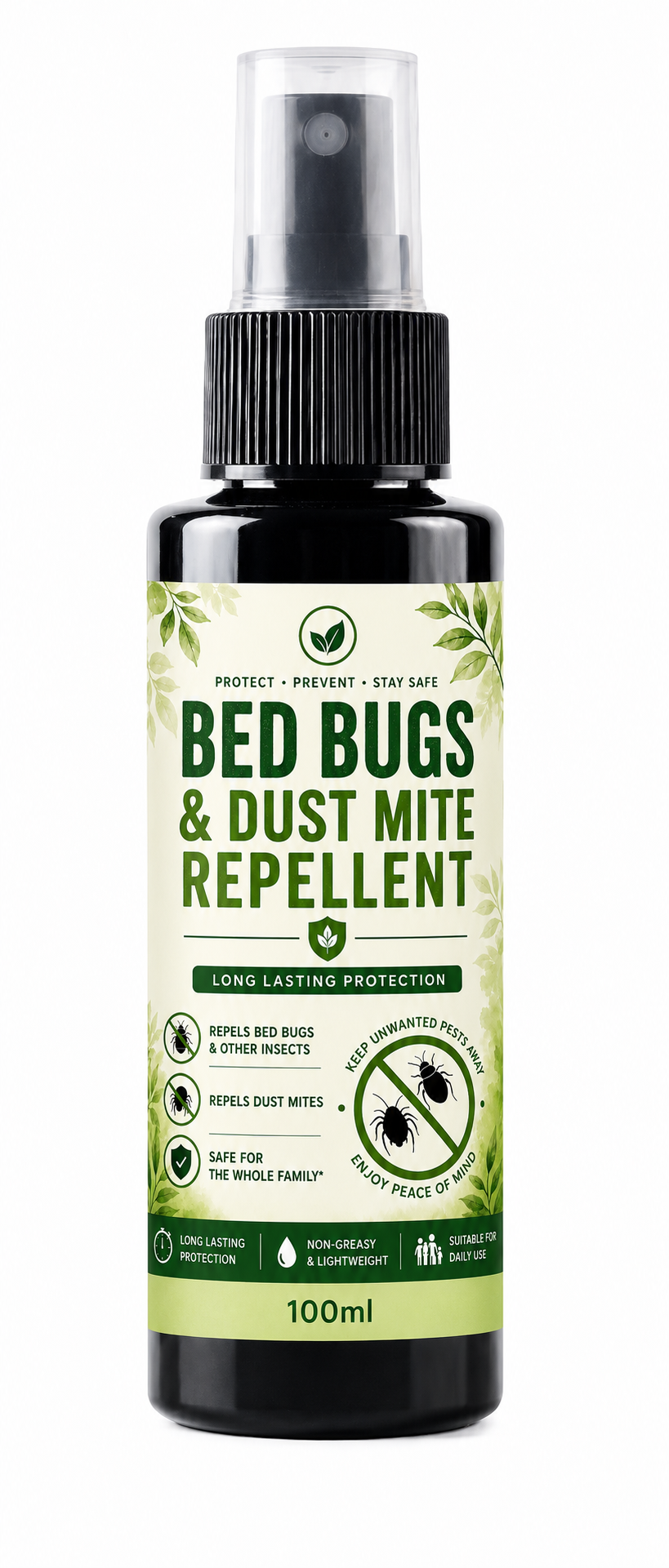 BED BUGS & DUST MITES Repellent Spray 100ML | 500ML