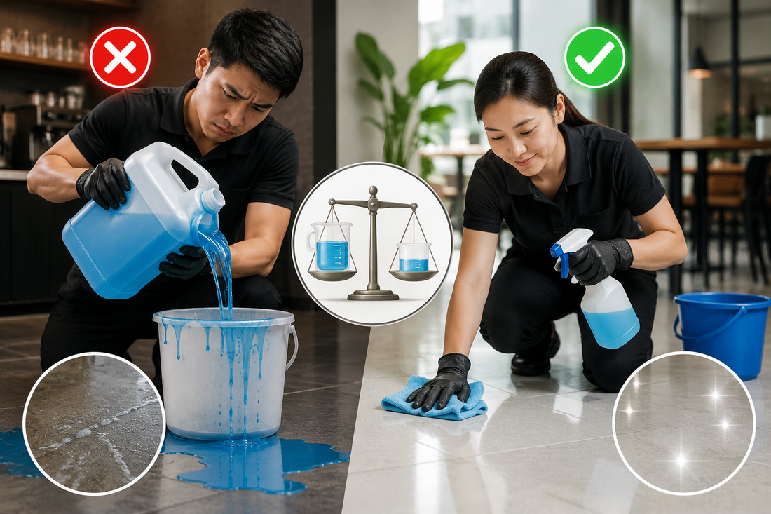 🚨 Common Cleaning Mistake: Using More Chemical Doesn't Mean Better Results